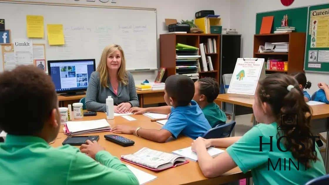 Teaching financial literacy to middle school students.